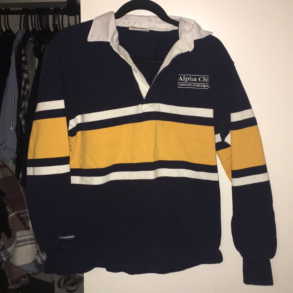 Alpha Chi at University of Michigan Rugby Shirt